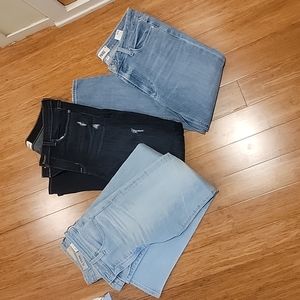 3 pair designer skinny jeans